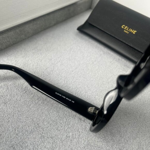 Celine Triomphe Oval Black Sunglasses main image 6